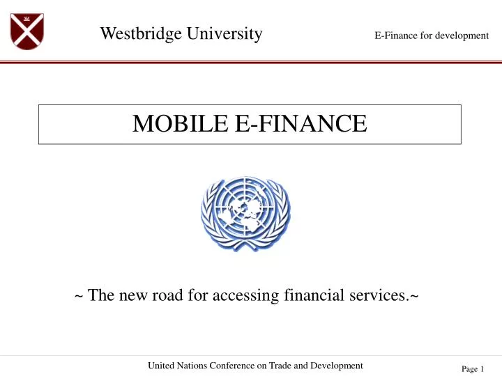 mobile e finance