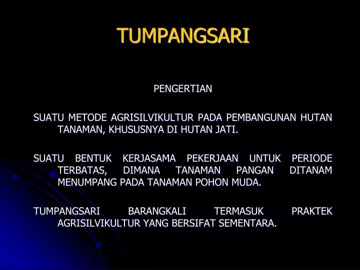 tumpangsari