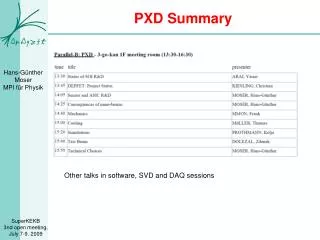 PXD Summary