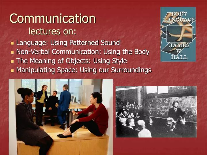 communication lectures on
