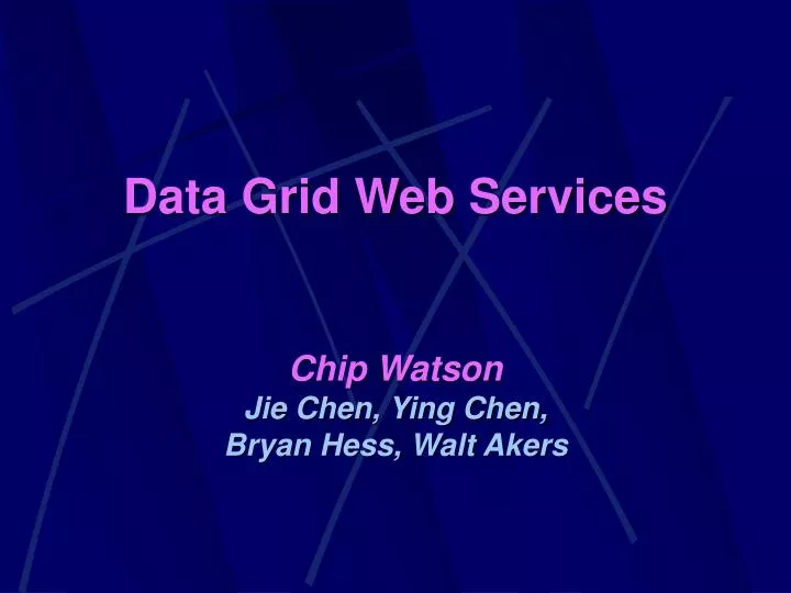 data grid web services