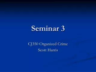 Seminar 3