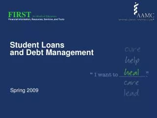Student Loans and Debt Management