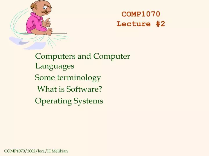 comp1070 lecture 2