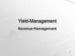 Yield-Management - slide 1