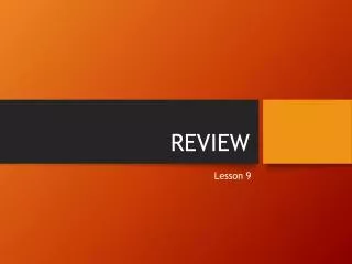 REVIEW