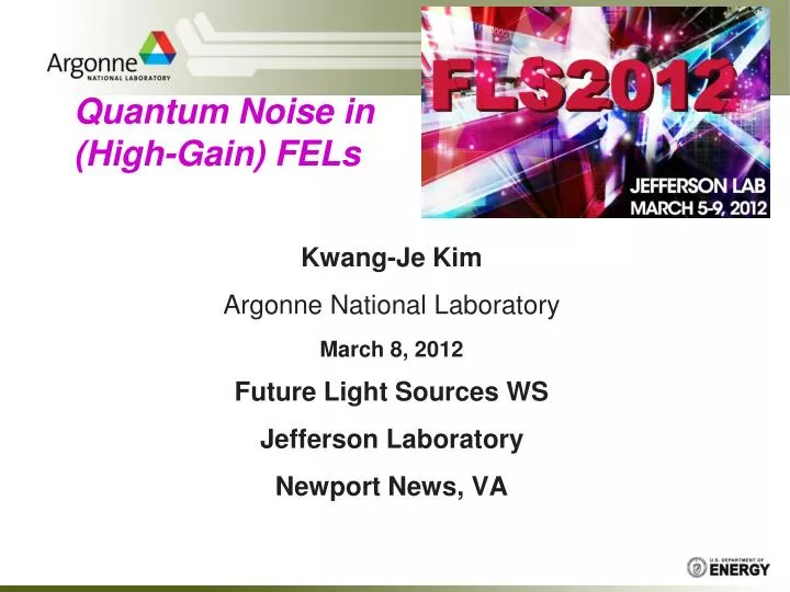 quantum noise in high gain fels