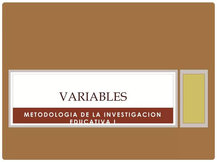 variables