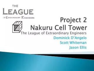 Project 2 Nakuru Cell Tower