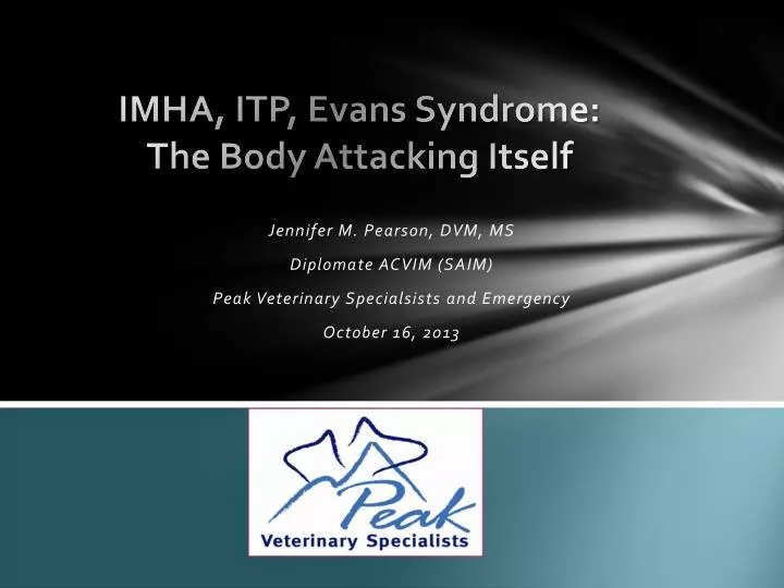 imha itp evans syndrome the body attacking itself