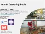 Interim Operating Pools - slide 1