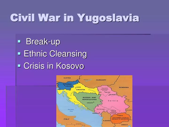 civil war in yugoslavia