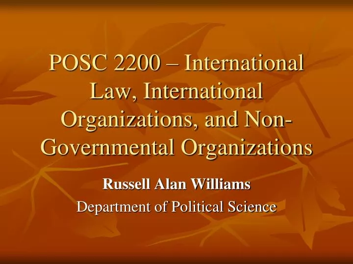 posc 2200 international law international organizations and non governmental organizations