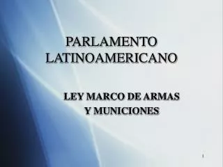 parlamento latinoamericano