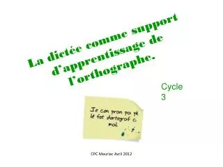 la dict e comme support d apprentissage de l orthographe