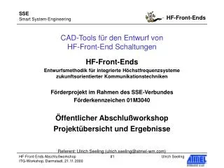 cad tools f r den entwurf von hf front end schaltungen