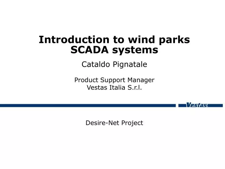 introduction to wind parks scada systems