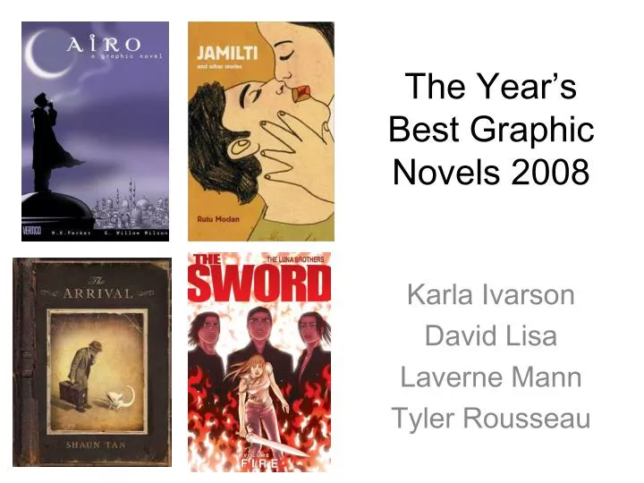 the year s best graphic novels 2008