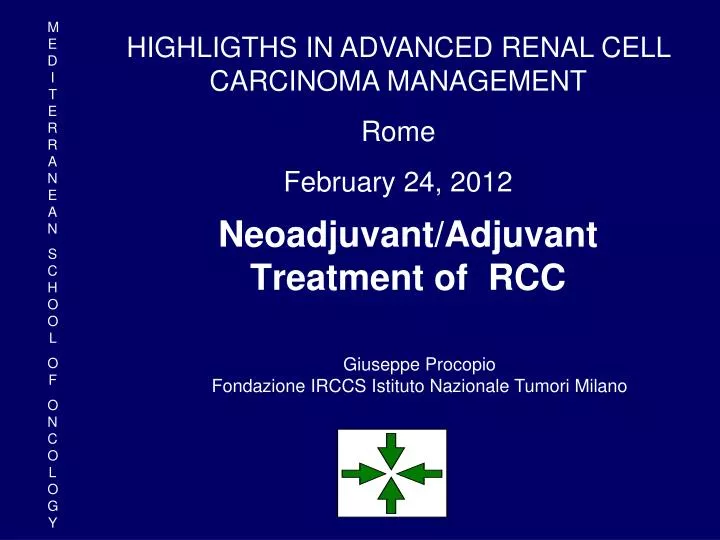 neoadjuvant adjuvant treatment of rcc