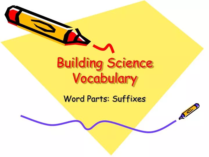 building science vocabulary