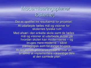 moderniseringsplaner sterh j