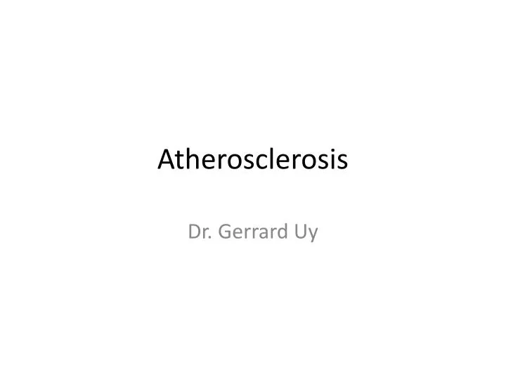 atherosclerosis