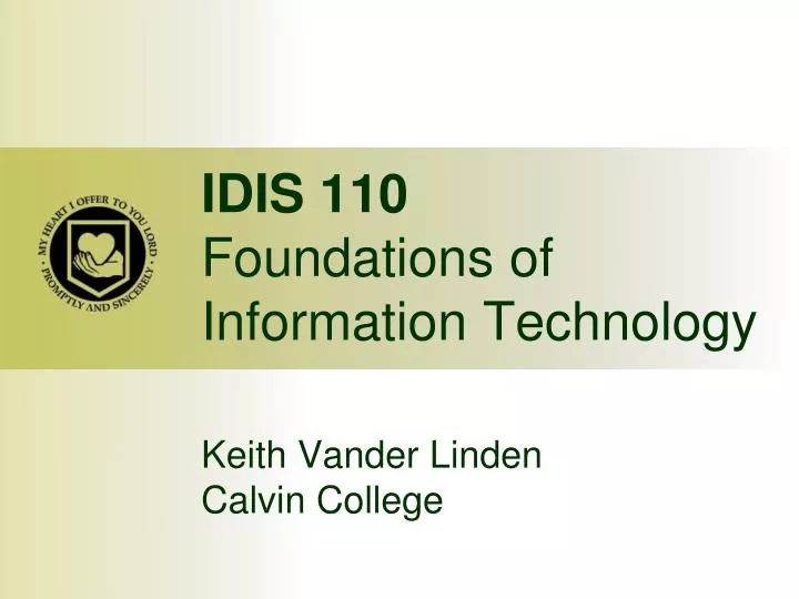 idis 110 foundations of information technology