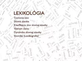 lexikol gia