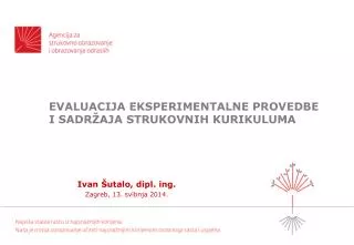 evaluacija eksperimentalne provedbe i sadr aja strukovnih kurikuluma
