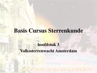 basis cursus sterrenkunde