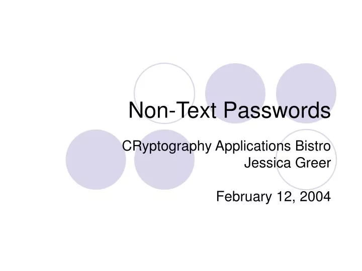 non text passwords