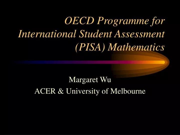 oecd programme for international student assessment pisa mathematics