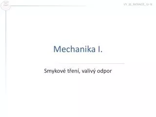 mechanika i