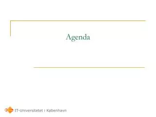 agenda
