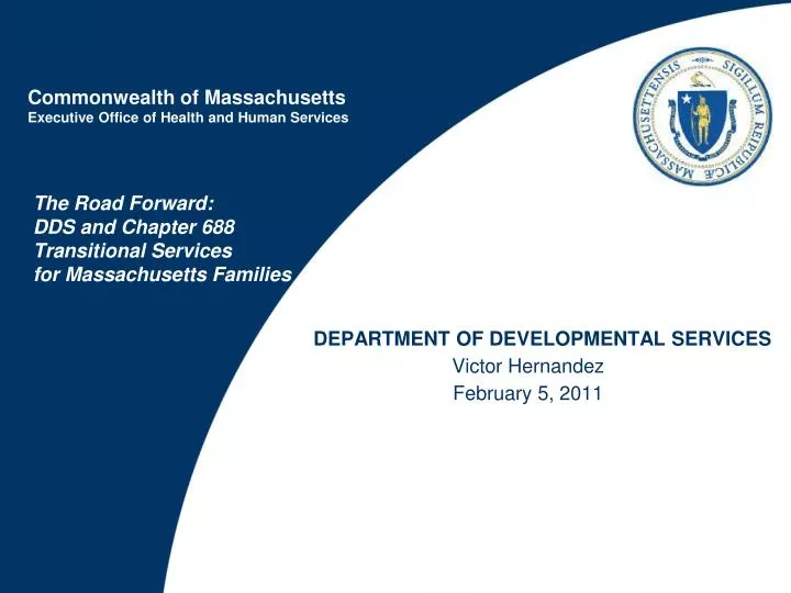 the road forward dds and chapter 688 transitional services for massachusetts families