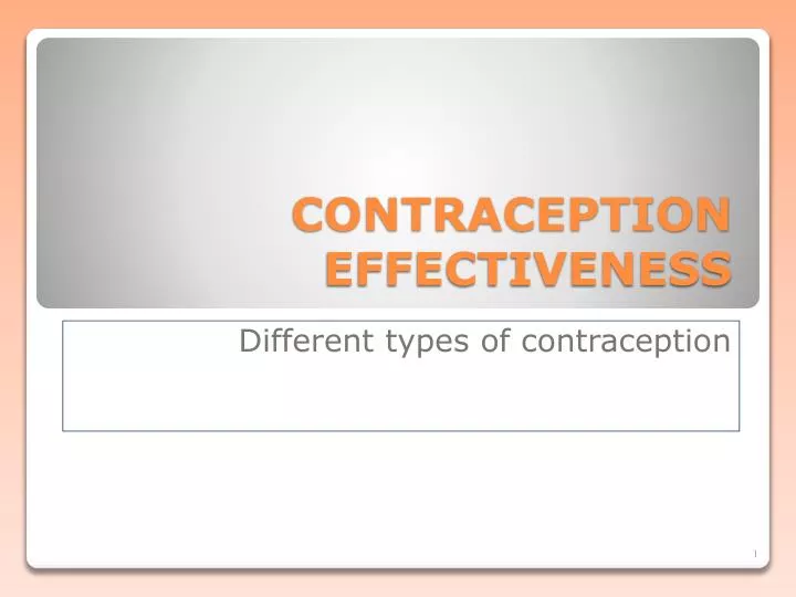contraception effectiveness