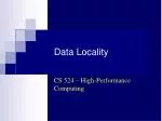 Data Locality - slide 1