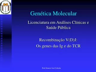 gen tica molecular