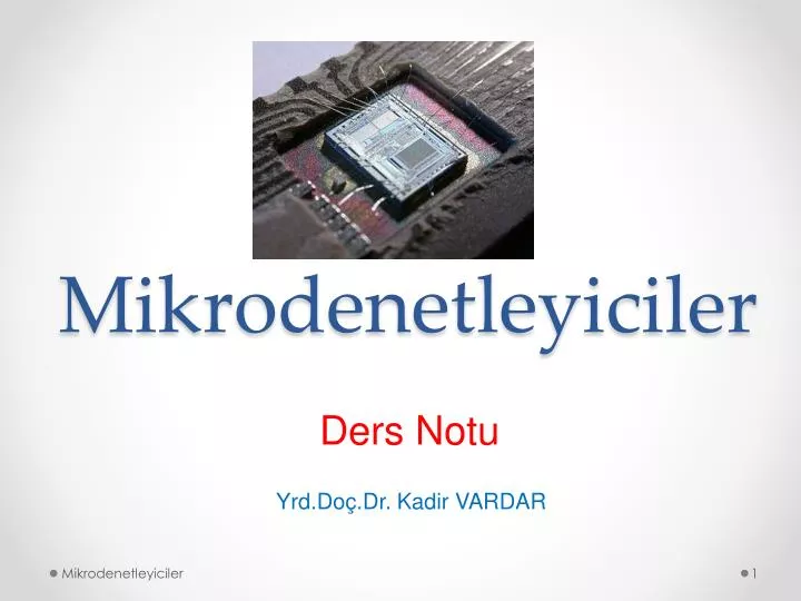 mikrodenetleyiciler