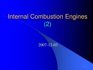 Internal Combustion Engines (2)