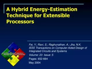 A Hybrid Energy-Estimation Technique for Extensible Processors