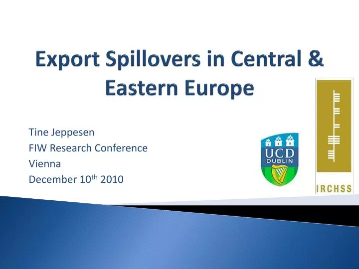 export spillovers in central eastern europe