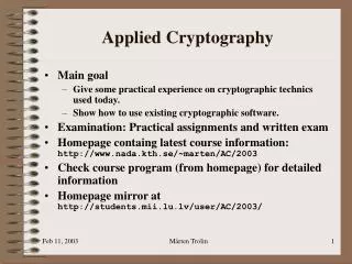 Applied Cryptography