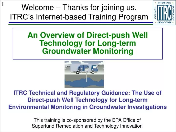 an overview of direct push well technology for long term groundwater monitoring