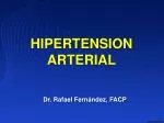 HIPERTENSION ARTERIAL - slide 1