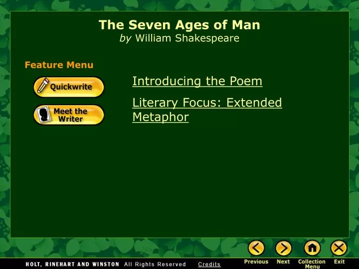 the seven ages of man by william shakespeare