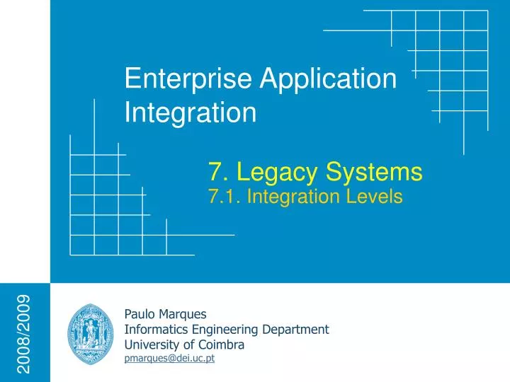 7 legacy systems 7 1 integration levels