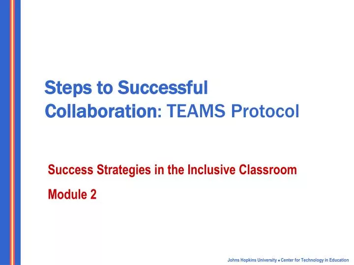 steps to successful collaboration teams protocol