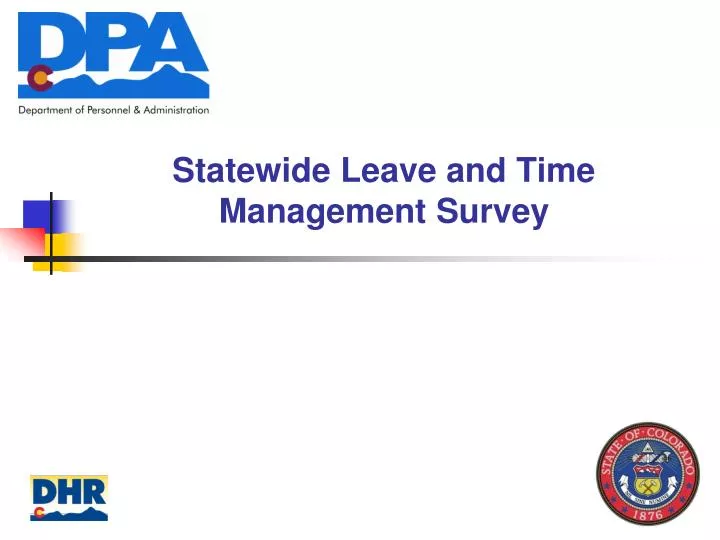 statewide leave and time management survey