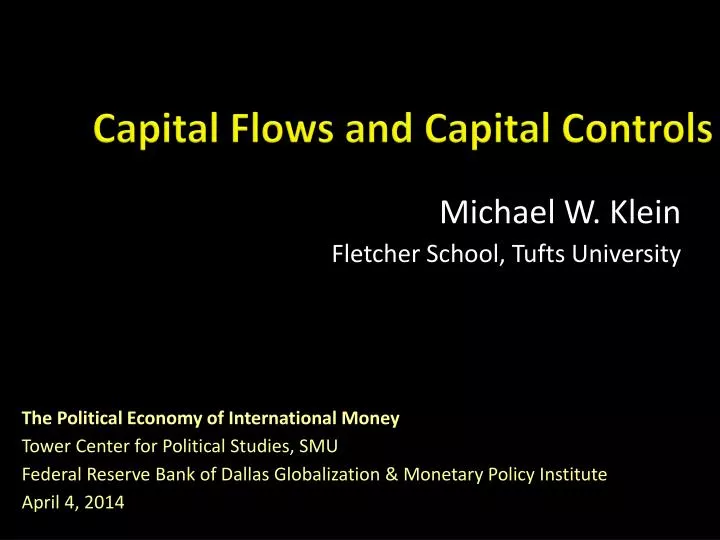 capital flows and capital controls